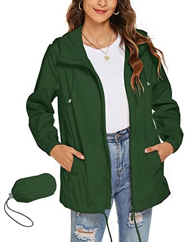 Avoogue Women's Waterproof Rain Jacket