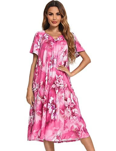 Bloggerlove House Dresses for Women Short Sleeve with Pockets Patio Dress S-XXL  
Bloggerlove House Dresses for Women Mumu Duster Short Sleeve Patio Dress S-XXL  
Bloggerlove House Dresses for Women Short Sleeve with Pockets S-XXL