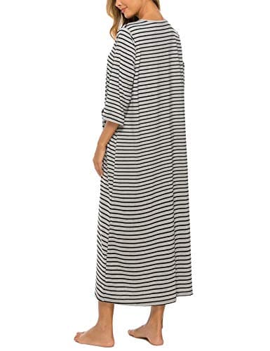 Zipper Front Robes Women House Coat with Pockets
