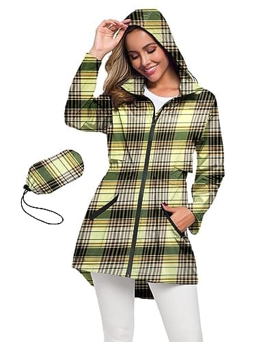 Avoogue Women's Long Waterproof Raincoat
