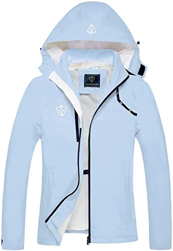 GIISAM Women's Lightweight Waterproof Rain Jacket with Hood