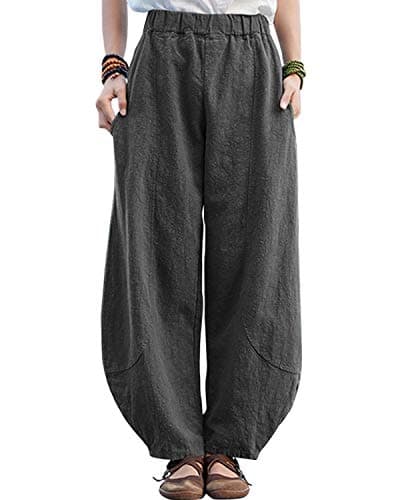 Women's Relaxed Fit Linen Pants
