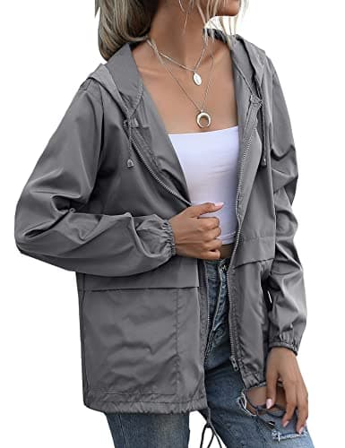 Zcfire Women's Lightweight Waterproof Raincoat S-XXL