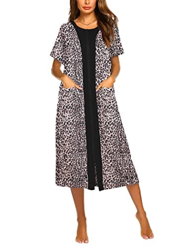 Ekouaer Women's Zipper Front Housedress