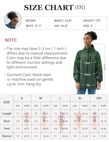 Lomen Lightweight Hooded Water Resistant Active Rain Jacket