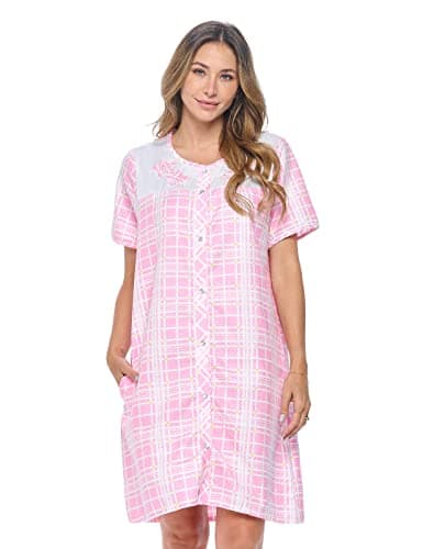 Casual Women's Snaps Front Closure House Dress