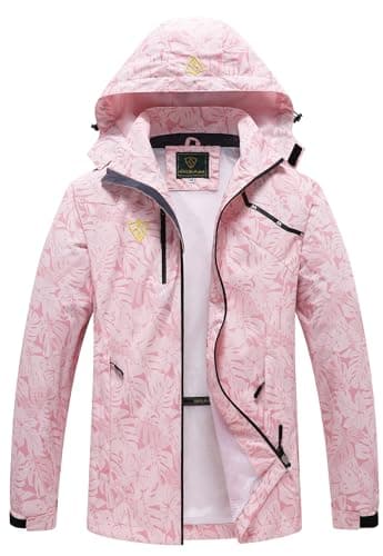 GIISAM Women's Lightweight Waterproof Rain Jacket with Hood