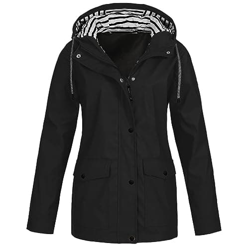 Fartey Women's Lightweight Waterproof Rain Jacket