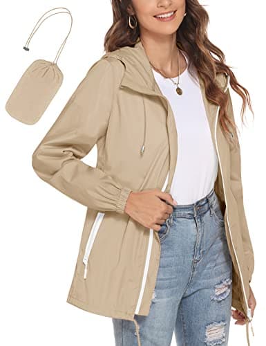 Avoogue Women's Waterproof Rain Jacket