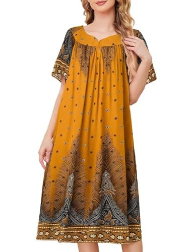Refined Women's House Dresses with Pockets