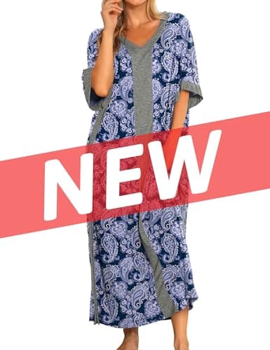 Bloggerlove Women Nightgowns Cotton Sleepwear
