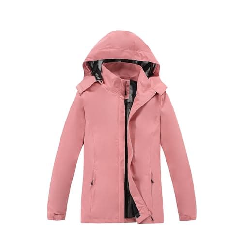 CorBuyit Women's Lightweight Waterproof Travel Rain Jacket with Hood