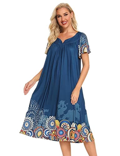 Stylish House Dresses for Women with Pockets - Sizes S-XXL