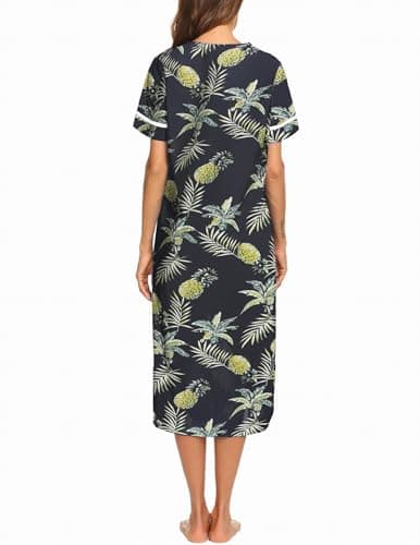 Ekouaer Women's Short Sleeve House Dress