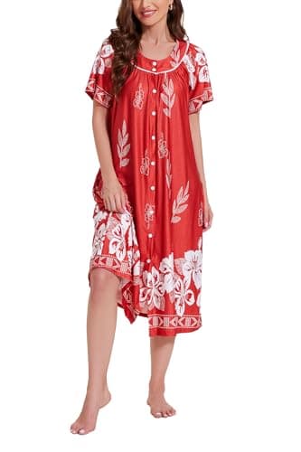 Yozly Short Sleeve House Dress for Women