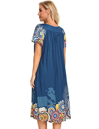 Stylish House Dresses for Women with Pockets - Sizes S-XXL