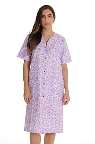 Dreamcrest Short Sleeve Seersucker Duster Coat with Pockets