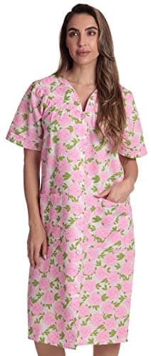 Dreamcrest Short Sleeve Seersucker Duster Coat with Pockets