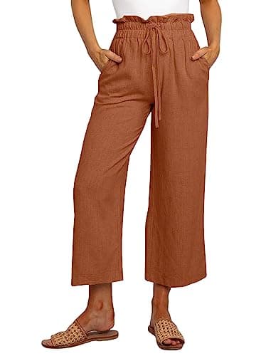 Dokotoo Women's Casual Elastic Waist Comfortable Jogging Pants with Pockets