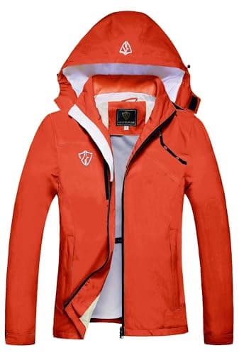 GIISAM Women's Lightweight Waterproof Rain Jacket with Hood