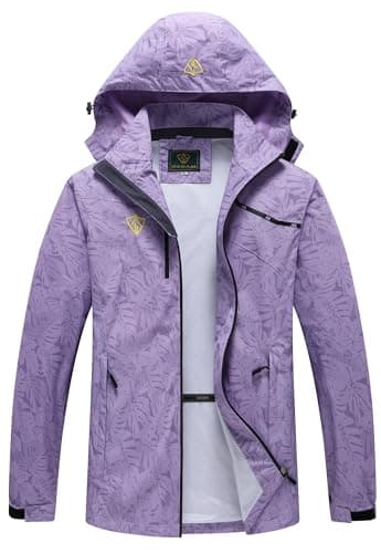 GIISAM Women's Lightweight Waterproof Rain Jacket with Hood
