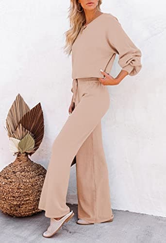 Pink Queen Women's 2-Piece Sweater Set Top & Pants