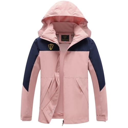 GIISAM Women's Waterproof Lightweight Rain Jacket with Hood