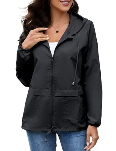 Zcfire Women's Lightweight Waterproof Raincoat S-XXL