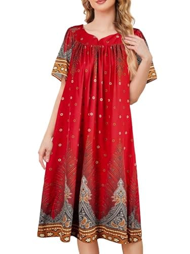 Refined Women's House Dresses with Pockets