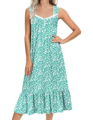 Soft Victoria-style Long-Sleeve Nightgown for Women S-XXXL