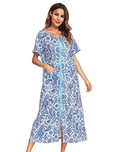 Bloggerlove Zipper Front Robes for Women