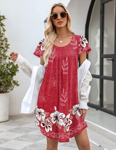 Ekouaer Soft Sleepwear Nightgown for Women
| Ekouaer Pleated Sleep Shirt S-3XL
| Ekouaer Short Sleeve Sleep Dress for Women S-3XL