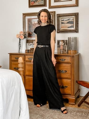 GRACE KARIN Wide Leg Cotton Linen Pants for Women with Pockets