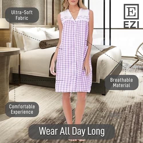 Moo Moos Gingham Pocket Dress - Medium to Plus Size