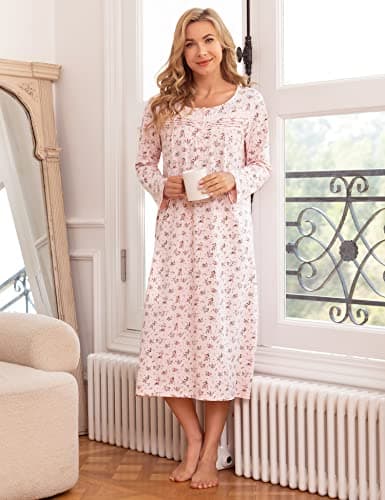 Bloggerlove Soft 100% Cotton Women's Nightgowns - Comfy Sleepwear for Comfortable Sleep
| Bloggerlove Women's Soft Cotton Nightgowns - Short/Long Sleeve Sleepwear for Relaxing Nights
| Bloggerlove Women's Nightgowns - 100% Cotton Comfy Sleepwear in