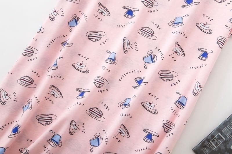 Inadays 3 Pack Women's Cotton Short Sleeve Nightgown Fun Print Sleepwear