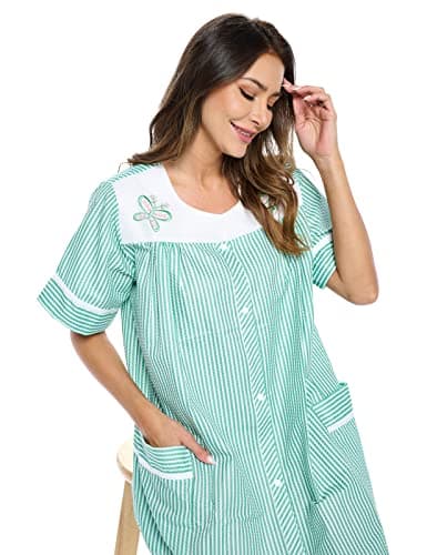 Casual Nights Women's Short Sleeve House Dress