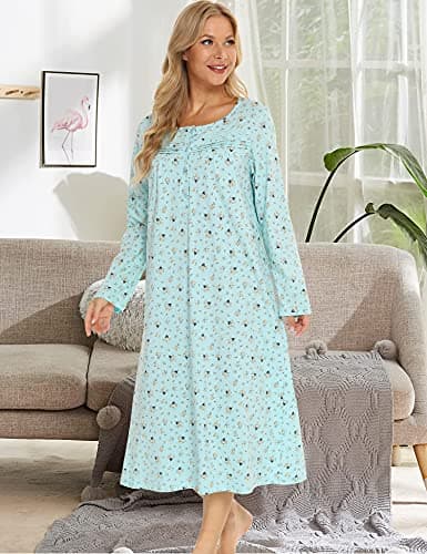 Bloggerlove Soft 100% Cotton Women's Nightgowns - Comfy Sleepwear for Comfortable Sleep
| Bloggerlove Women's Soft Cotton Nightgowns - Short/Long Sleeve Sleepwear for Relaxing Nights
| Bloggerlove Women's Nightgowns - 100% Cotton Comfy Sleepwear in