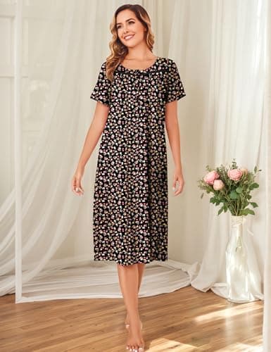 Bloggerlove Soft 100% Cotton Women's Nightgowns - Comfy Sleepwear for Comfortable Sleep
| Bloggerlove Women's Soft Cotton Nightgowns - Short/Long Sleeve Sleepwear for Relaxing Nights
| Bloggerlove Women's Nightgowns - 100% Cotton Comfy Sleepwear in