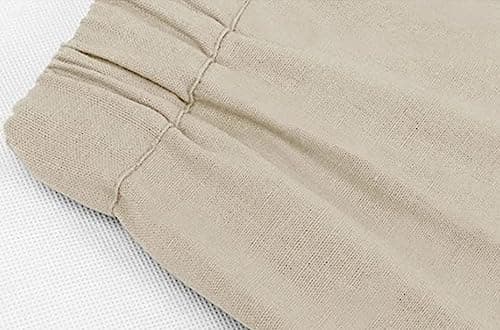 Yoeasy Women's High-Waisted Cotton Linen Drawstring Pants