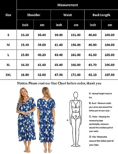 Bloggerlove Women's Mumu Duster Dresses