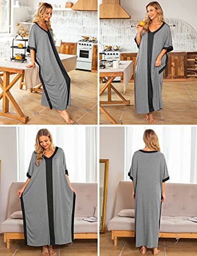 Bloggerlove Women Nightgowns Cotton Sleepwear