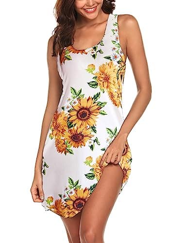 Avidlove Women's Sleeveless Chemise Nightgown