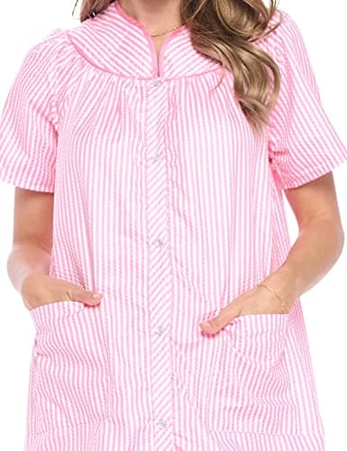 Casual Women's Snaps Front Closure House Dress