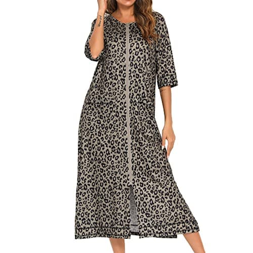 Women's Long Housecoat with Pockets