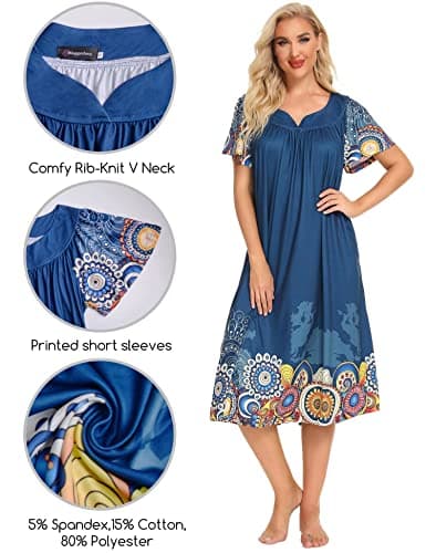 Stylish House Dresses for Women with Pockets - Sizes S-XXL