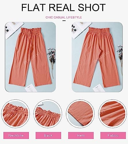 Dokotoo Women's Casual Elastic Waist Comfortable Jogging Pants with Pockets