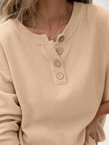 ANRABESS Women Oversized Waffle Knit Sweater Lounge Set 2025 Fall Trends