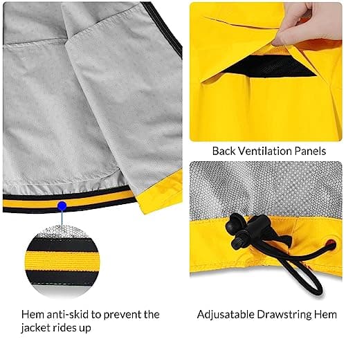 Baleaf Men's Waterproof Windbreaker Jacket for Running & Hiking