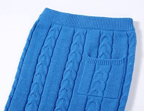 CHARTOU Women's Winter Chunky Cable Knit Sweater & Skirt Set